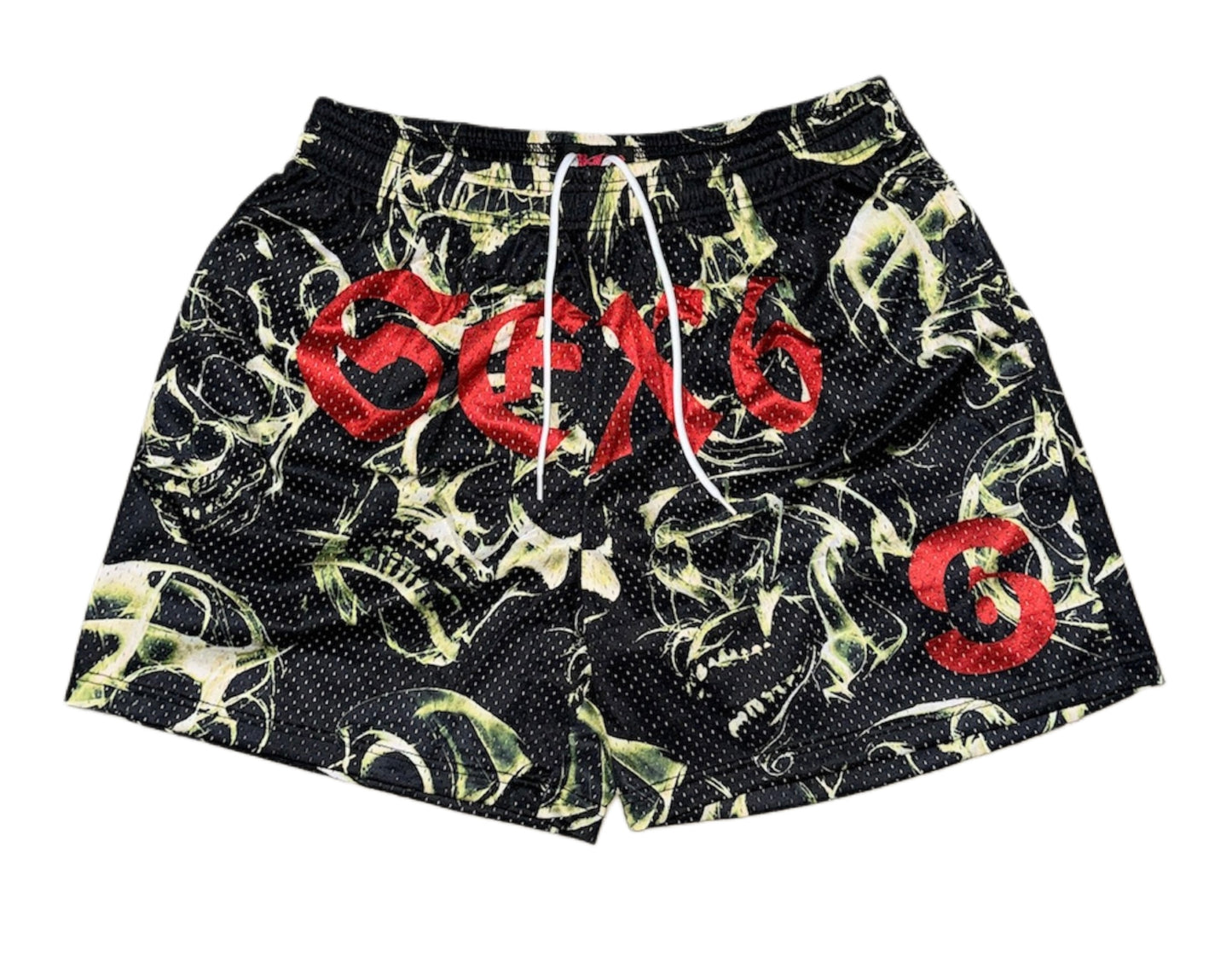 SKULL MESH SHORTS